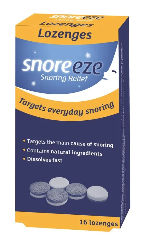 SNOREEZE čiulpiamos pastilės nuo knarkimo N16