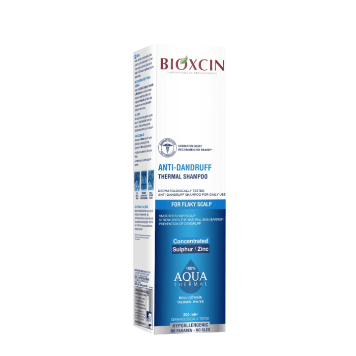 BIOXCIN AQUA THERMAL šampūnas nuo pleiskanų, 300 ml