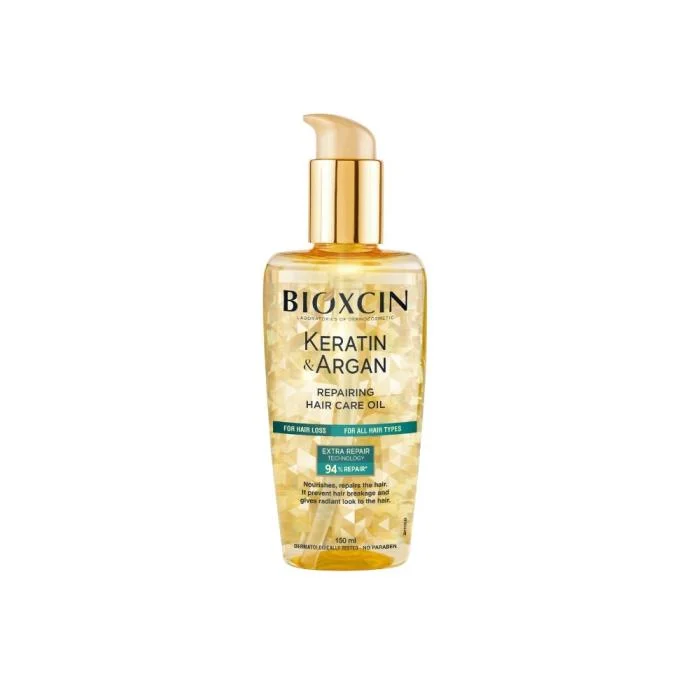 BIOXCIN atstatomasis plaukų aliejus su kertinu ir arganų aliejumi, 150 ml