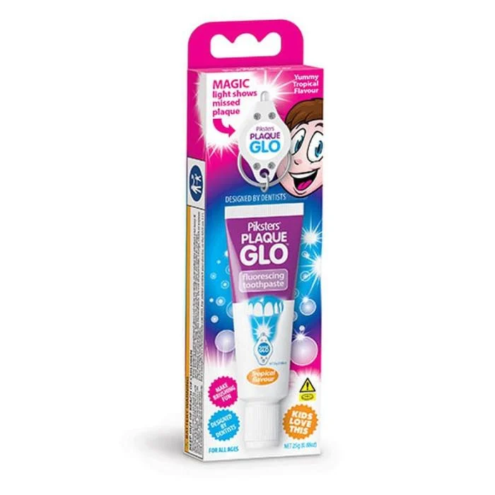 PIKSTERS PLAQUE GLO apnašas nudažanti dantų pasta 25 g