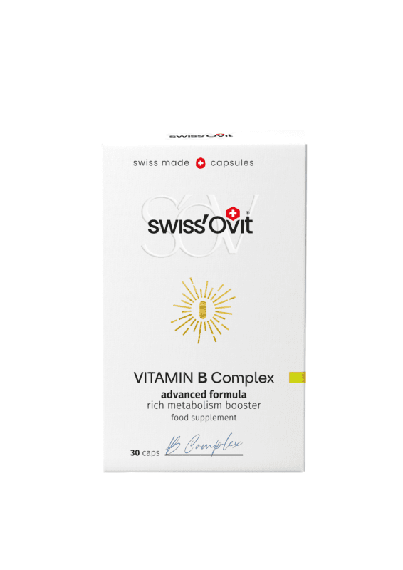 SwissOvit vitamino B kompleksas, kapsulės, N30