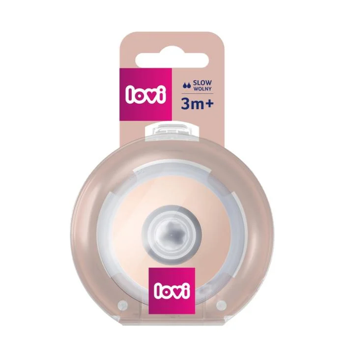 LOVI dinaminis žindukas Mammafeel lėtas, 3m+, 1 vnt., 18/732