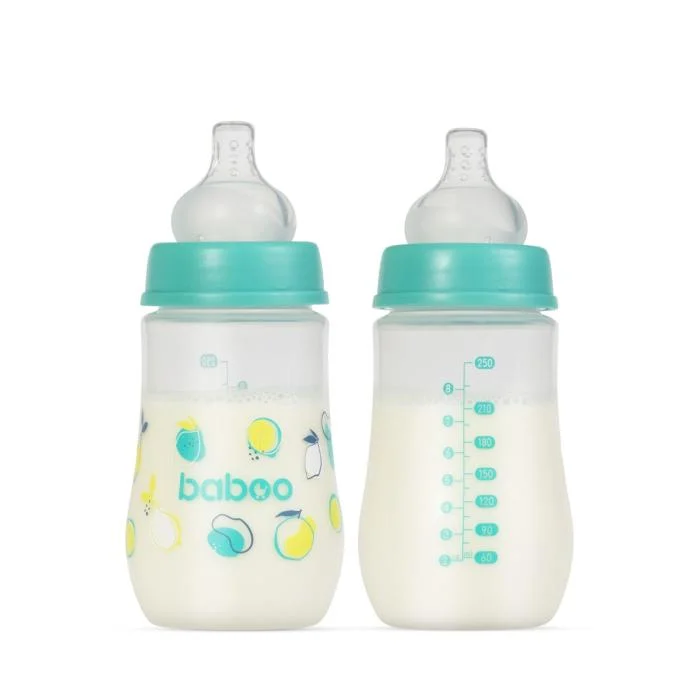 Baboo antikolinis buteliukas plataus kaklelio, 250 ml, 3+ mėn, Lagoon Fiesta
