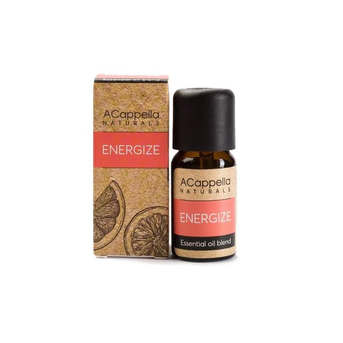 ACAPPELLA NATURALS eterinių aliejų mišinys, ENERGIZE, 10 ml