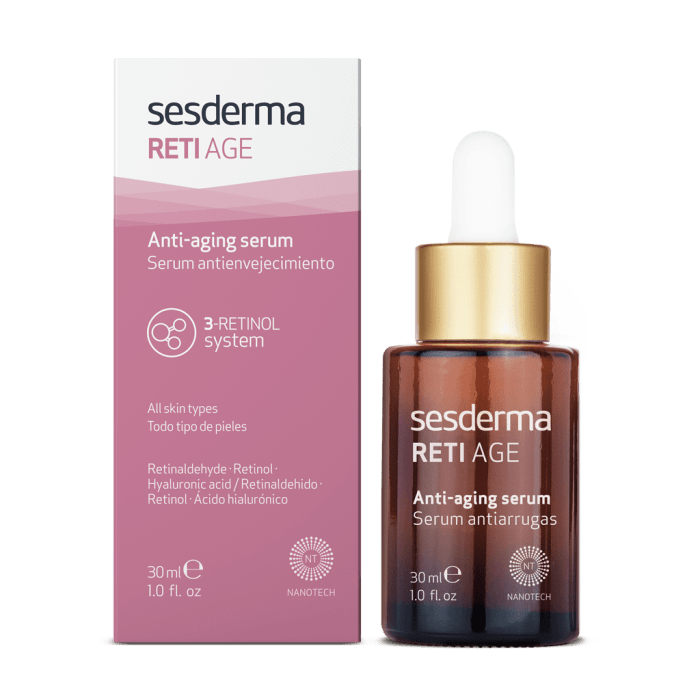 SESDERMA RETI-AGE liposominis serumas, 30 ml