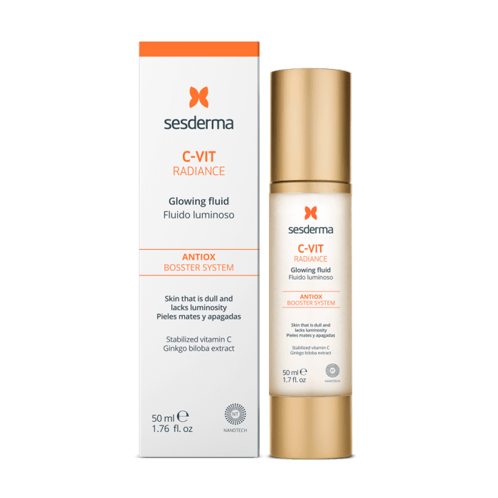 SESDERMA, C-VIT, fluidas švytėjimo stokojančiai odai, 50ml