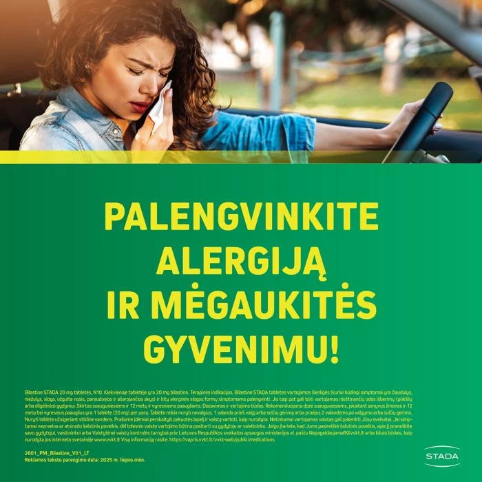 Bilastine STADA 20 mg tabletės