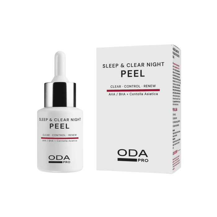 ODA PRO 4 Rūgščių naktinis pilingas spuoguotai odai 30 ml