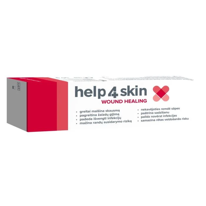 HELP4SKIN Žaizdų gijimą skatinantis hidrokoloidinis gelis tūbelėje, 50g
