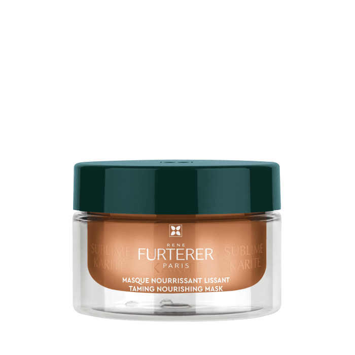 RENE FURTERER drėkinanti ir glotnumo suteikianti kaukė sausiems plaukams su taukmedžiu ir keramidais SUBLIME KARITE, 200 ml