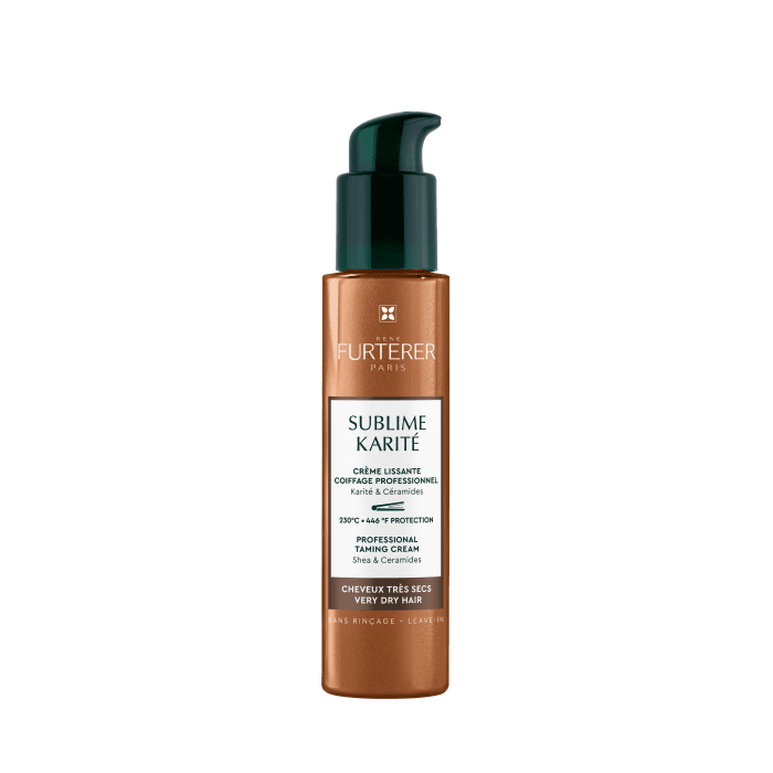 RENE FURTERER apsaugantis nuo karščio ir glotnumo suteikiantis nenuplaunamas kremas su taukmedžiu ir keramidais sausiems plaukams SUBLIME KARITE, 100 ml
