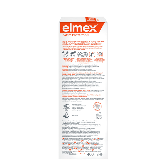 ELMEX burnos skalavimo skystis ėduonies profilaktikai Caries Protection, 400 ml