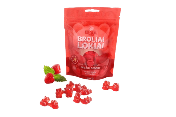 BROLIŲ MEDUS AVIEČIŲ SKONIO GUMINUKAI 100 G