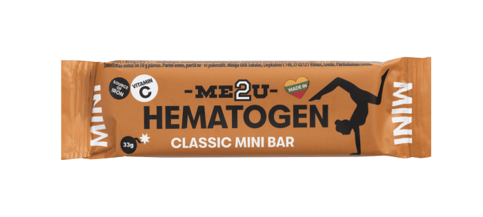 ME2U Hematogenas Mini Bar Classic, 33 g