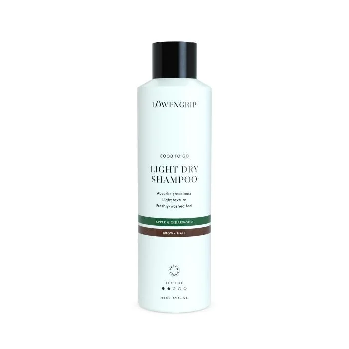 LOWENGRIP Lengvas sausas šampūnas rudiems plaukams Apple & Cedarwood 250ml