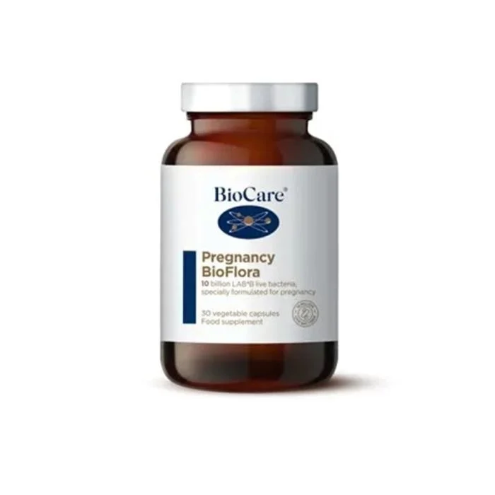 BIOCARE Pregnancy BioFlora gerosios bakterijos kapsulės, N30