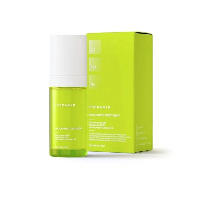 THERAMID "Smoothing" švytėjimo suteikianti veido priemonė su rūgštimis 30ml