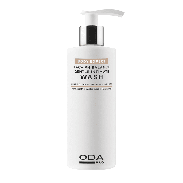 ODA PRO Švelnus intymios higienos prausiklis su pieno rūgštimi ir pantenoliu, 200 ml