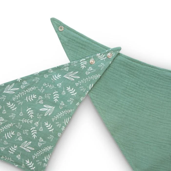 BABOO seilinukas Bandana, 0+ mėn, 2 vnt, Peachy Keen, Žalia