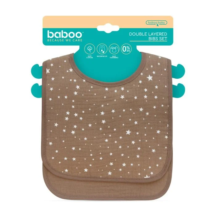 BABOO dvigubas seilinukas, 0+ mėn, 2 vnt, Au Naturale