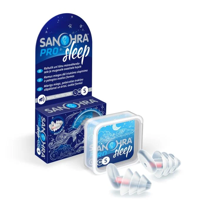 SANOHRA ausų kištukai miegui PRO SLEEP S, N2