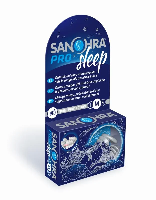 SANOHRA ausų kištukai miegui PRO SLEEP M, N2