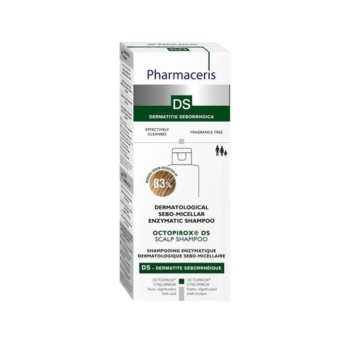 PHARMACERIS DS OCTOPIROX šampūnas sudirgusiai odai, 125 ml