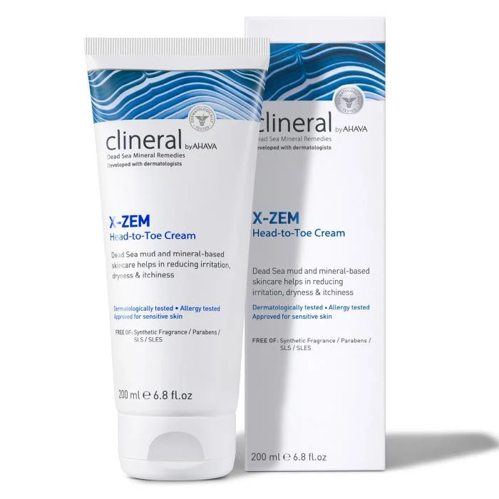 CLINERAL by AHAVA X-ZEM viso kūno kremas, 200 ml