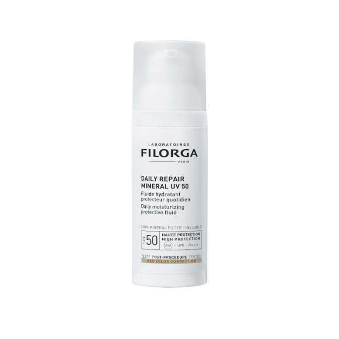 FILORGA veido kremas nuo saulės po procedūrų DAILY REPAIR MINERAL UV 50, 50 ml