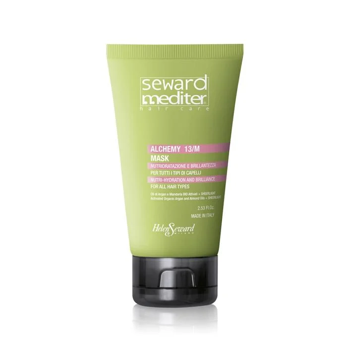 HELEN SEWARD Mediter Alchemy 13/M blizgesio suteikianti, drėkinamoji kaukė su arganų aliejumi, 75 ml