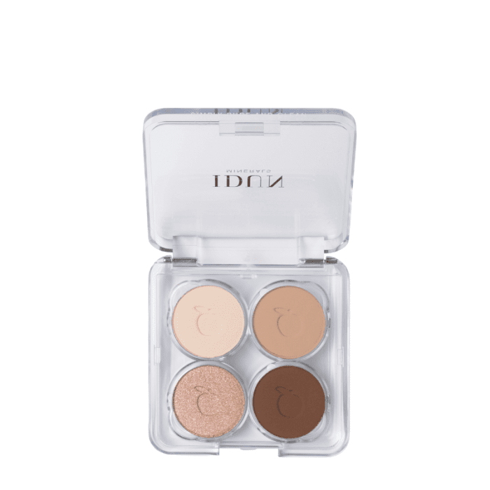 IDUN Minerals mineraliniai 4 spalvų akių šešėliai Nejlika Nr. 4409, 4 g 