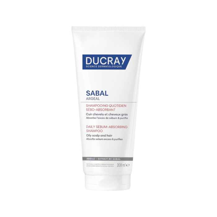 DUCRAY SABAL ARGEAL kasdienis šampūnas riebiai galvos odai, 200 ml
