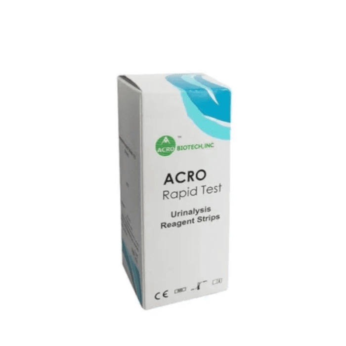 ACRO BIOTECH diagnostinės juostelės ketonams šlapime nustatyti, N100