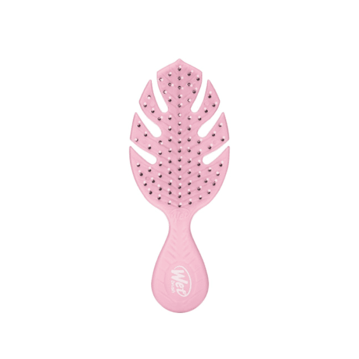 WETBRUSH Go Green Mini Detangler Pink plaukų šepetys