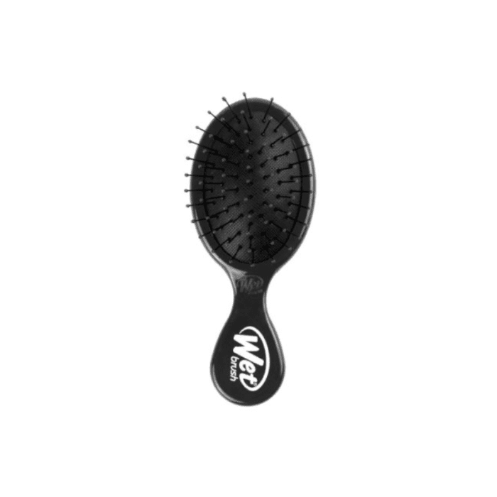WETBRUSH Mini Detangler mažas plaukų šepetys, juodas