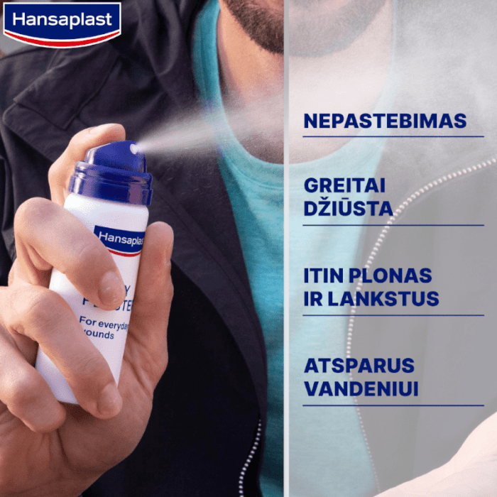 HANSAPLAST Second Skin Protection purškiamas pleistras, 40 ml
