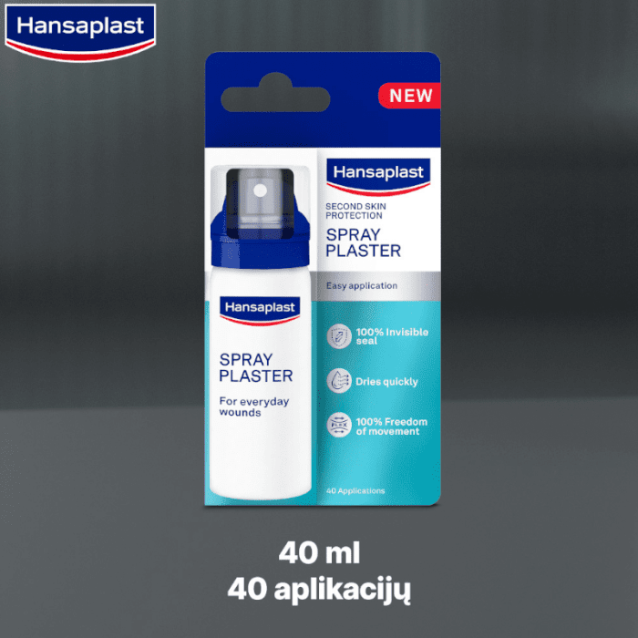 HANSAPLAST Second Skin Protection purškiamas pleistras, 40 ml