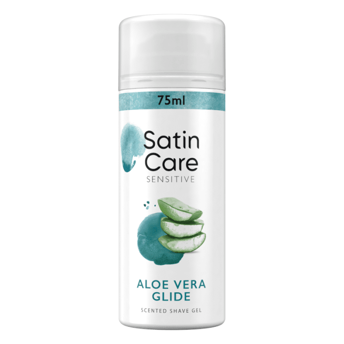 SATIN CARE Sensitive Aloe Vera skutimosi gelis, 75ml