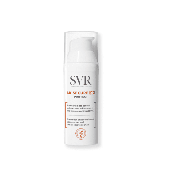 AK SECURE DM PROTECT melanomos vėžio ir aktininės keratozės profilaktikai SPF50+, 50 ml