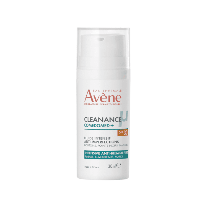 EAU THERMALE AVENE CLEANANCE COMEDOMED+ koncentruota priemonė aknės ir odos nelygumų pažeistai odais su SPF30, 30 ml