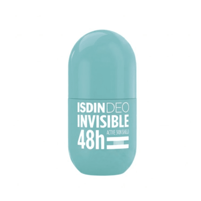 ISDIN DEO rutulinis antiperspirantas nepaliekantis žymių INVISIBLE 48H, 50 ml