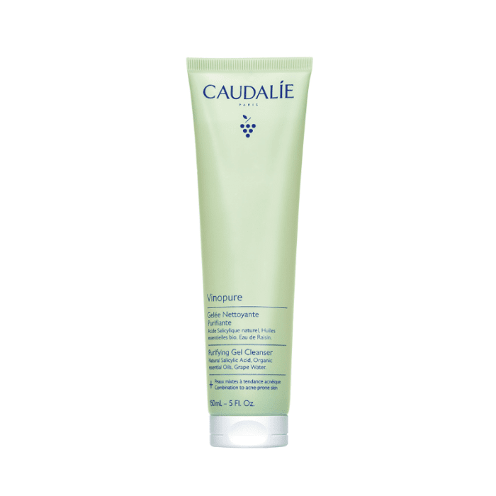 CAUDALIE Vinopure Purifying Gel Cleanser veido prausiklis riebiai odai, 150 ml