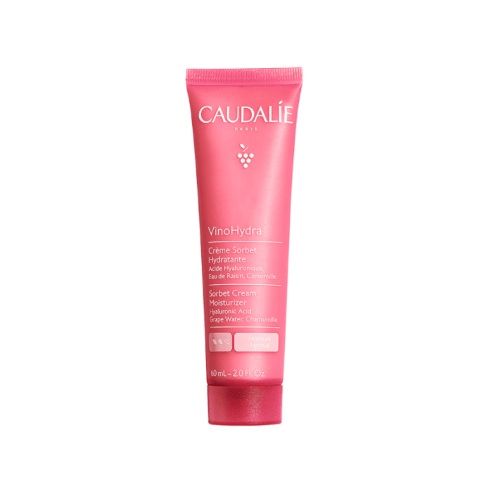 CAUDALIE Vinohydra Sorbet Cream Moisturizer veido kremas su hialuronu, 60 ml