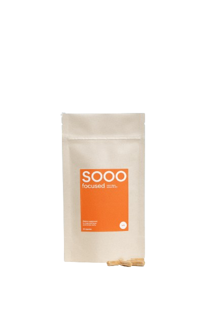 SOOO focused: Lion’s Mane extract 10-12:1 papildymas 350 mg, N90
