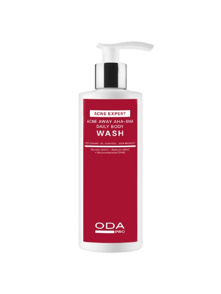 ODA PRO AHA-BHA kasdienis kūno prausiklis spuogų kontrolei 200ml