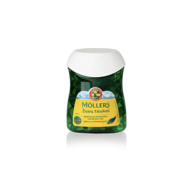 MOLLERS OMEGA-3  žuvų taukų kapsulės, N80 