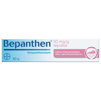 BEPANTHEN 50 mg/g tepalas su dekspantenoliu, 30 g, N1