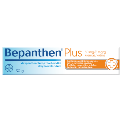 BEPANTHEN PLUS  50 mg/5 mg/g kremas, 30 g, N1
