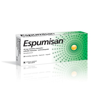 Espumisan 40 mg minkštosios kapsulės N50