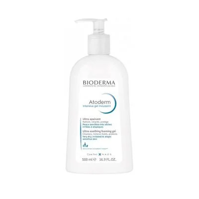 BIODERMA švelnus gelinis prausiklis labai sausai ir atopiškai odai ATODERM INTENSIVE GEL MOUSSANT, 500 ml